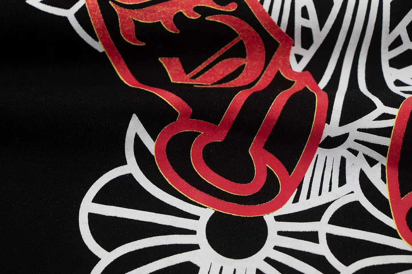 🅿️146 Style: 2025 new Croix Heart short-sleeved T-shirt Material: High version 300g double yarn combed cotton Size: S～XL Color: Black Style number: Z002